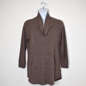 Torrid Super Soft Plush Tunic Sweatshirt Sz 1X Cowl Neck Athleisure Minimalist